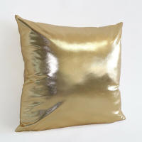 Funda de almohada de Color sólido metálico brillante, funda de almohada de aluminio PU, Hotel, dormitorio, sala de estar, fiesta, evento, decoración del hogar, 9 colores, 45x45cm - details 4