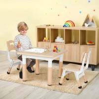 Juego de mesa y 2 sillas para niños, muebles de grupo para asientos infantiles, altura ajustable - details 17
