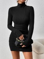 Vestido Negro de Encaje Ajustado Diseño G de Moda 2025 Estilo Casual Trendy para Mujeres - details 7