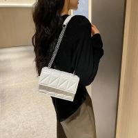 Bolso de hombro de diseñador a la moda para mujer, bolsos con asa de cuero PU, bolsos cruzados con correa de cadena para mujer - details 15