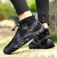 Nuevos zapatos transpirables para deportes al aire libre, senderismo, buceo, zapatos voladores para hombres y mujeres, resistentes al desgaste, antideslizantes, talla grande 36-47 - details 1