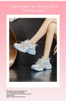 Zapatillas Deportivas de Cuero Inferior de Película de Succión Zapatos de Mujer Transpirables de Malla Casual Zapatos de Papá de Suela Gruesa - details 18