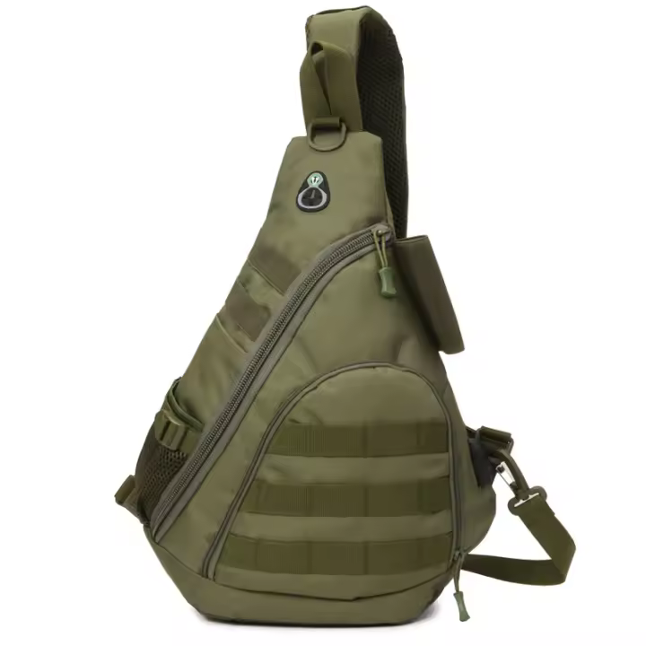 Bolsa de montañismo de gran capacidad para hombre con carga USB, bolso de hombro para senderismo, deportes al aire libre, mochila de almacenamiento para pesca con múltiples bolsillos - 1