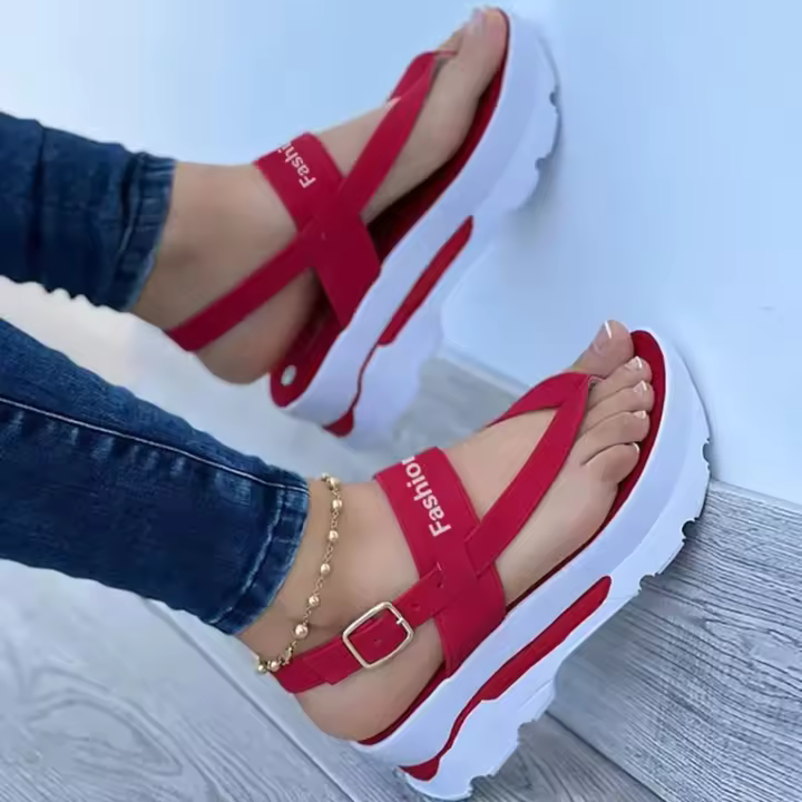 Sandalias de Plataforma de Lujo para Mujer Estilo de Verano con Tacones Alto - 1