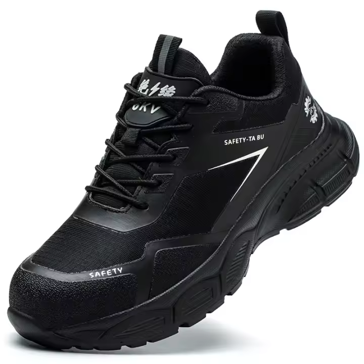 Zapatos de seguridad rígidos con punta de acero, botas de trabajo antigolpes y antipinchazos, zapatos protectores bajos con aislamiento para soldador de 6KV, zapatillas de moda para hombres - 1