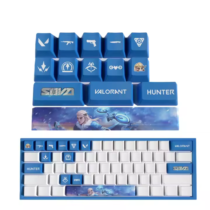 Perfil OEM Valorant de nuevo diseño, 14 teclas, MINI juego de teclas PBT dye sub - 1