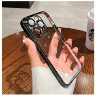 Funda de protección de lente de cámara de lujo para iPhone 15, 14, 13, 12, 11 Pro Max, 14, 15 Plus, fundas de teléfono transparentes a prueba de golpes de silicona suave - details 10