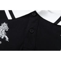Polo holgado estilo americano Stussy, pareja Dragon Year edición limitada    Camiseta de manga corta con estampado clásico bordado para hombre, camiseta estilo HIP-HOP rock de skate High Street - details 8