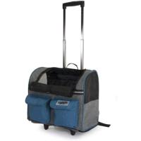 CAMON Nos encantan las mascotas Trolley Transportin CAMON 44X25X40, Adulto/Joven, Azul/Gris, Grande - details 0