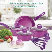 Juego de utensilios de cocina de 13 piezas, juego de ollas antiadherentes, sartenes de cocina, regalos para amigos y familiares - details 0