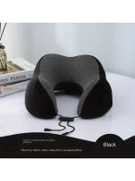 Almohada de algodón con memoria de viaje en U, cuello de motor para coches y aviones, tela namagnética, en forma de U, 1 unidad - details 3
