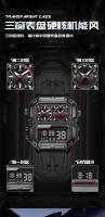 Relojes de lujo de primera calidad con pantalla Dual LED para hombre, cronógrafo multideporte de marca superior, alarma, fecha luminosa, reloj de cuarzo Digital - details 2