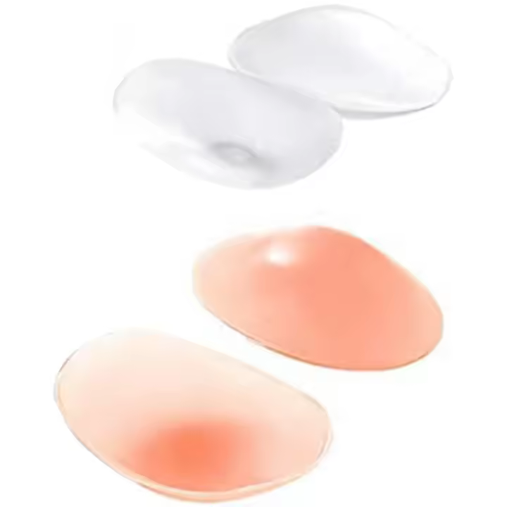 Hombreras de silicona para ropa de mujer, almohadillas de realce de hombro antideslizantes, reutilizables, potenciador Invisible, 2 pares - 1