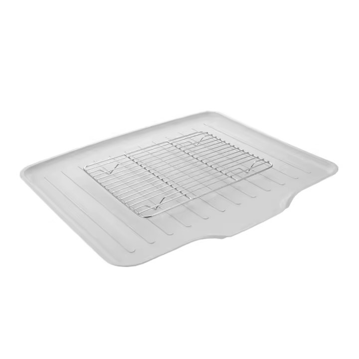Encimera de cocina, colador de platos, fregadero, estante de secado de platos, compacto, ahorro de espacio - 1