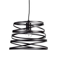 Goeco Lámpara Colgante de Espiral Metálica Vintage Iluminación Interior para Techo Cable de 1,2m - details 0