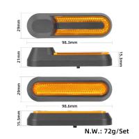 Cubierta decorativa con barras reflectoras para patinete Xiaomi M365 1S Pro Pro2 1S, piezas de carcasa decorativa para rueda delantera y trasera, 4 Uds. - details 6