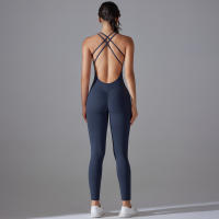 Hamidou-body de Yoga elástico, ropa de gimnasio, ropa deportiva de realce, mono de entrenamiento sin espalda, conjunto de Yoga de alta elasticidad para gimnasio - details 9