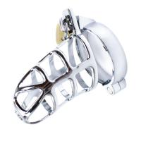 Juguetes sexuales para hombres BDSM, dispositivos de castidad masculina, candados para pene, restricciones sexuales, lealtad al marido, grandes jaulas de metal para el pene, - details 4