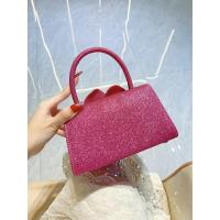 Bolso Messenger de Cuadrado Pequeño con Cadena de Flor Rosa de Diamantes de Imitación Brillantes - details 5