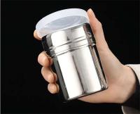Tarro de acero inoxidable, sal, azúcar, botella de pimienta, tapa giratoria, soporte para palillos de dientes, lata de Aleminación para condimentos para barbacoa, cocina - details 6