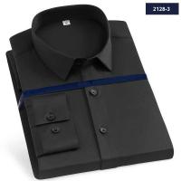 Camisa elástica de manga larga, nuevos productos antiarrugas, blusa vertical masculina, camisa masculina (Regalo 1 pieza) - details 7