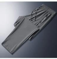 Pantalones de Seda Helada de Verano para Hombre Ropa de Trabajo de Estilo Holgado - details 19