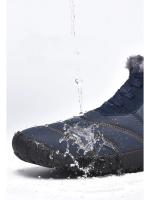 Zapatillas de esquí impermeables para hombre y mujer RUNSUN DAILY de color sólido cálidas para invierno con forro de piel - details 3