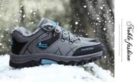 Zapatillas de deporte para hombre, montañismo, cuero impermeable, senderismo, invierno cálido para hombre, botas de nieve, zapatos de trekking al aire libre - details 14