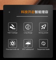 Kemei-Mini afeitadora de viaje de aleación para hombre, máquina de afeitar eléctrica portátil, inalámbrica, recargable por USB-C, IPX7, impermeable, magnética, cabeza desmontable - details 1