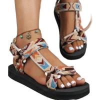 Sandalias planas de verano para mujer, zapatos con estampado, sandalias para mujer - details 4