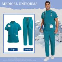 ropa médica para hombre, uniforme de hospital, traje exfoliante, ropa de trabajo quirúrgica, accesorios de enfermera, traje de trabajo para el cuidado de mascotas - details 20