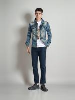 Chaqueta vaquera para hombre, moda primavera-otoño, estilo motero de algodón Retro - details 0