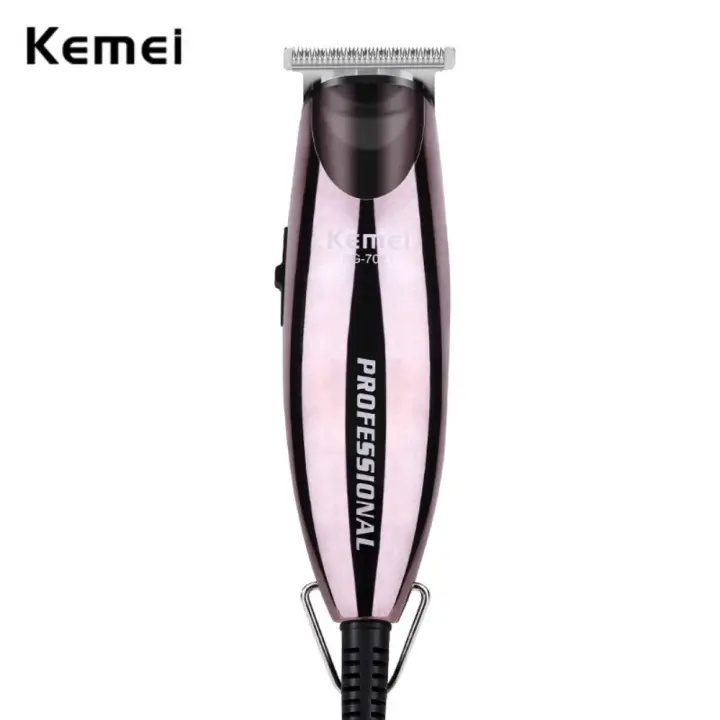 Kemei-cortadora de pelo profesional de cabeza baldeada, máquina de corte de pelo con cable de tallado eléctrico, cabeza de aceite, 0mm, nuevo - 1
