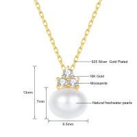 Colgante de Perla Natural de Oro 18K Diseño de Nicho de Joyería Fina para Mujeres - details 0