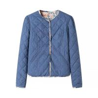 BUNO-2025 otoño nueva ropa de mujer estilo europeo y americano chaqueta de algodón estampada de doble cara simple y versátil a la moda. - details 3