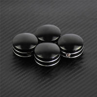 Tapa de cabeza de bujía de motocicleta, cubierta de perno, 4 piezas, negro/cromo, para Harley Sportster XL883 XL1200 48 Touring Street Glide 99-17 - details 3