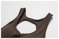 Traje de Yoga para Mujer con Almohadilla de Pecho Aéreo Sin Mangas de Ballet Danza Fitness Deporte Gimnasio Ropa Deportiva Material Exterior de Nylon Temporada Primavera/Verano - details 32
