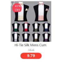 Chaleco de seda sólida para hombre, corbata de color champán, rosa, azul, verde, morado y rojo, gemelos de pañuelo, clips formales para boda y negocios - details 79