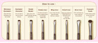 Set de 15 Pinceles para los Ojos Jessup Set de Maquillaje Vegano con Corrector, Cejas, Liner, Base, Bronceador - details 9