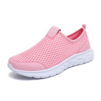 Flyknit-zapatillas de correr para mujer, zapatos deportivos transpirables, ligeros, suaves, color rosa - details 6