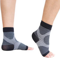 1Pair Ankle Compression Sock Elastic Breathable Ankle Sleeves for Plantar Fasciitis,Heel Pain,Achilles Tendonitis Relief - details 12