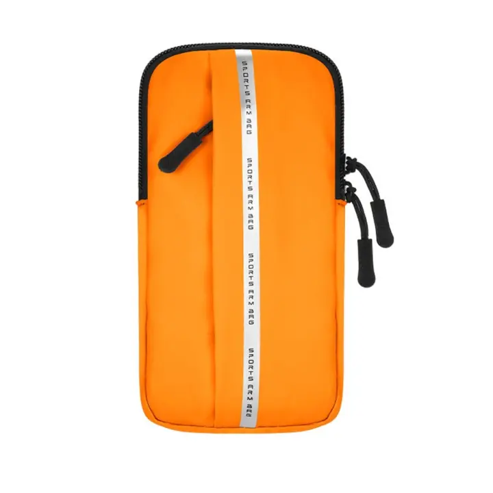Bolsa de brazo para teléfono móvil para correr de PU, impermeable, gran capacidad, soporte para teléfono para correr, tarjetero de doble capa - 1