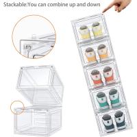 Cajas de Zapatos de Plástico Transparente 12 Cajas de Almacenamiento Apilables para Mujeres/Hombres - details 12