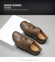 Nuevos zapatos transpirables antideslizantes de lujo a la moda, zapatos versátiles de ocio para hombres, zapatos ligeros y cómodos para caminar - details 8