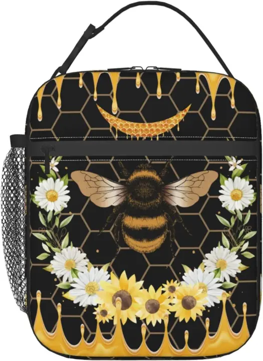 Caja de Almuerzo con Nota de Música de Fuego Bolsas Térmicas Desmontables para Mujeres, Hombres, Niñas, Niños Comedor y Dinería - 1