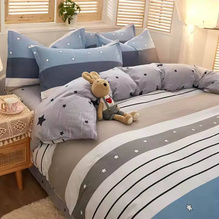 Juego de ropa de cama de lujo, edredón de 100% algodón, tamaño Queen y King, 3/4 piezas - 1