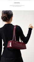 Bolso Baguette de Piel de Vaca para Mujer: Bandolera de Diseño Exclusivo y Gran Capacidad - details 8