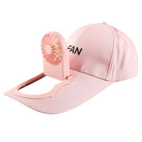 Gorra de Béisbol de Algodón Sólido Gorra de Verano Ajustable con Abanico - details 12