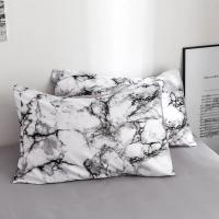Juego de Ropa de Cama con Estampado de Mármol Fibra Marca Nórdica Funda de Edredón y 1/2 Piezas de Fundas de Almohada para Hogar Suave y Cómodo - details 6