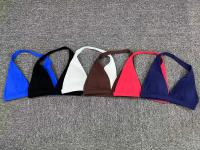 Sujetador deportivo con cuello en V para mujer, ropa interior sexy, top con espalda descubierta y cuello halter para fitness, ropa de yoga, sujetador activo para gimnasio con copas, color blanco - details 24